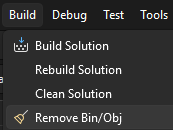 Build menu